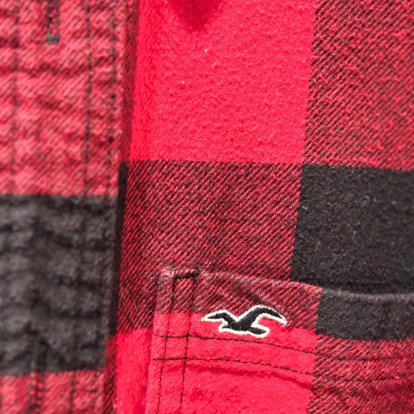 Hollister Buffalo Print Flannel Shirt - Picture 5 of 7
